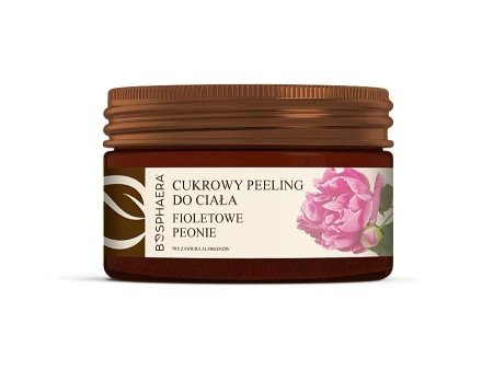 Bosphaera - Cukura Pīlings Ķermenim, kas Uzlabo Mikrocirkulāciju - Violetas Peonijas - 200g