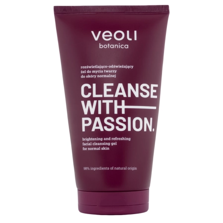 Veoli Botanica - CLEANSE WITH PASSION - Izgaismojoša un Atjaunojoša Sejas Mazgāšanas Želeja Normālai Ādai - 150ml