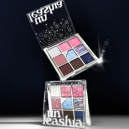 Unleashia - Glitterpedia Eye Palette - Vegāniska Acu Ēnu Palete - 8 All Of Dancing Swan - 6,6g