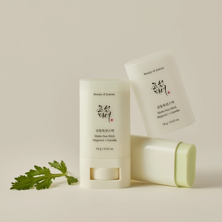 Beauty of Joseon - Matte Sun Stick Mugwort + Camelia SPF50+/PA++++ - Matēts Saules Aizsardzības Zīmulis - 18g