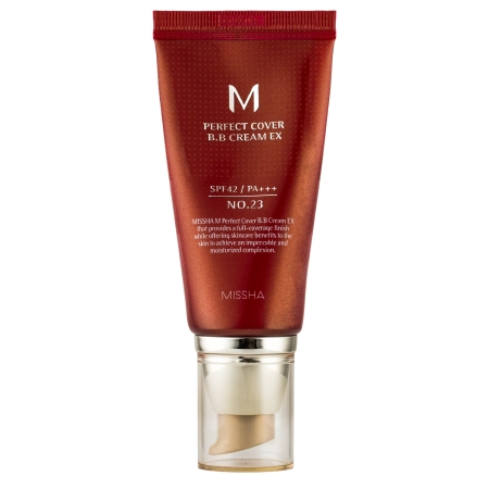 Missha - M Perfect Cover BB Cream SPF42/PA+++ - Sedzošs BB Krēms - No.23 Natural Beige - 50ml