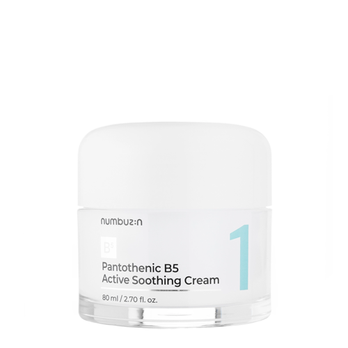 Numbuzin - No.1 Pantothenic B5 Active Soothing Cream - Nomierinošs Sejas Krēms - 80ml