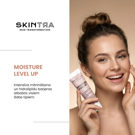SkinTra - Moisture Level Up - Mitrinoša un Barojoša Maska Sejai un Acu Zonai - 100 ml