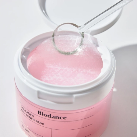 Biodance - Collagen Gel Toner Pads - Nostiprinoši Kolagēna Sejas Spilventiņi - 60 gab.