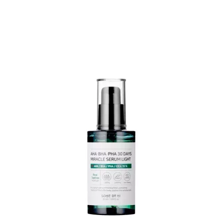Some By Mi - AHA BHA PHA 30 Days - Miracle Serum Light - Viegls Serums ar AHA, BHA un PHA Skābēm - 50ml