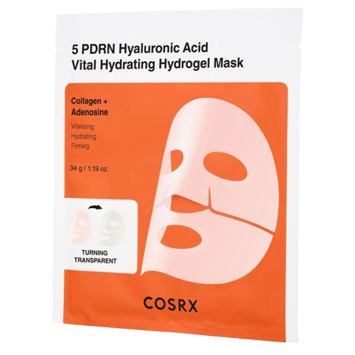 COSRX - 5 PDRN Hyaluronic Acid Vital Hydrating Hydrogel Mask - Mitrinoša Hidrogēla Maska - 34g
