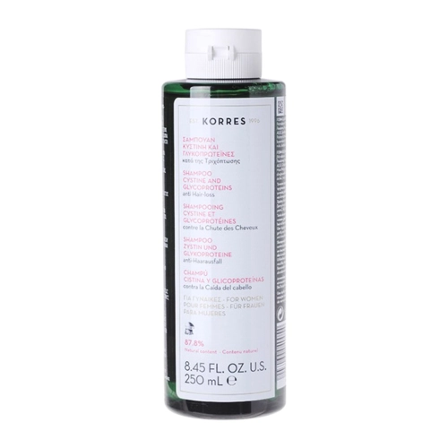 Korres - Shampoo Cystine And Glycoproteins - Šampūns Pret Matu Izkrišanu Sievietēm - 250ml