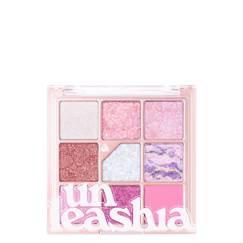 Unleashia - Glitterpedia Eye Palette - Vegāniska Acu Ēnu Palete - 9 All Of Pink Glitter - 6,6g