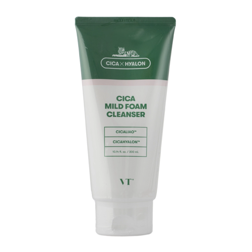 VT Cosmetics - Cica Mild Foam Cleanser - Attīrošās Putas Sejai ar Gotu Kolu - 300ml