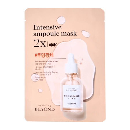 BEYOND - Intensive Ampoule Mask 2X - Vita C - Izgaismojoša Auduma Sejas Maska - 1gab./25ml