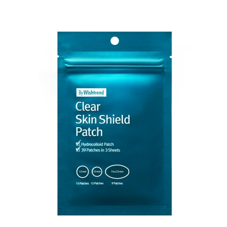 By Wishtrend - Clear Skin Shield Patch - Hidrokoloīda Plāksteri Pret Ādas Nepilnībām - 39 gab.