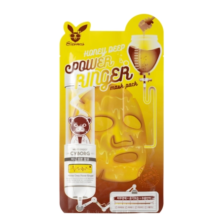 Elizavecca - Honey Deep Power Ringer Mask Pack - Liftinga Auduma Maska - 23ml