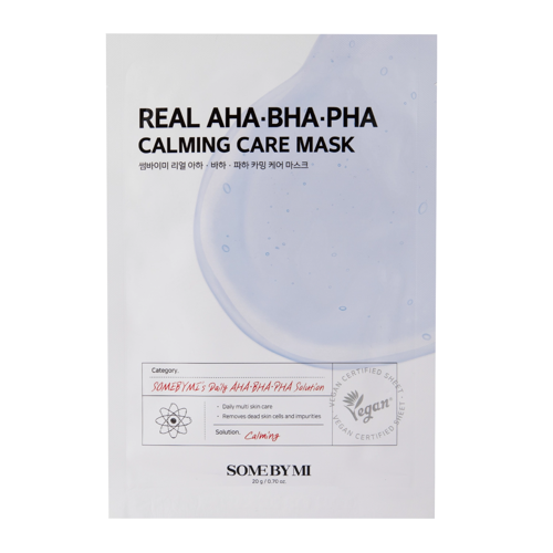 Some By Mi - Real AHA BHA PHA Calming Care Mask - Ādu nomierinoša lokšņu maska - 20g