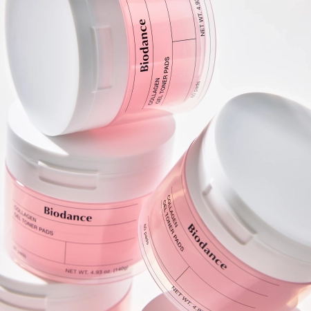 Biodance - Collagen Gel Toner Pads - Nostiprinoši Kolagēna Sejas Spilventiņi - 60 gab.