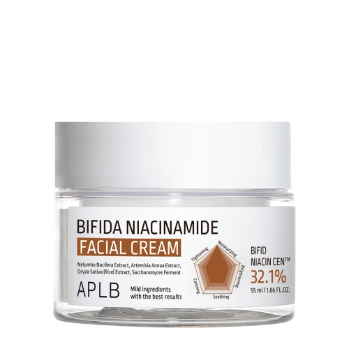 APLB - Bifida Niacinamide Facial Cream - Poras Savelkošs Krēms ar Niacinamīdu - 55ml