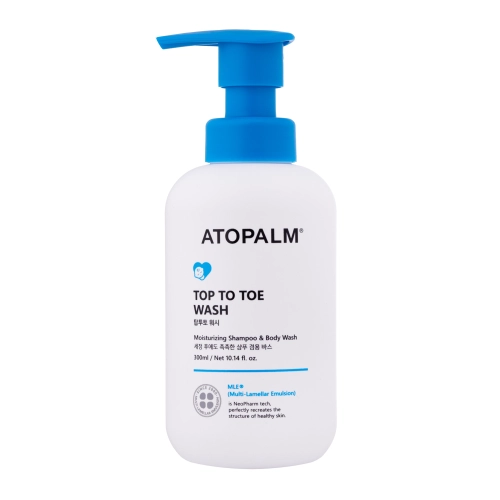 Atopalm - Top to Toe Wash - Maiga Ķermeņa un Matu Mazgāšanas Želeja - 300ml