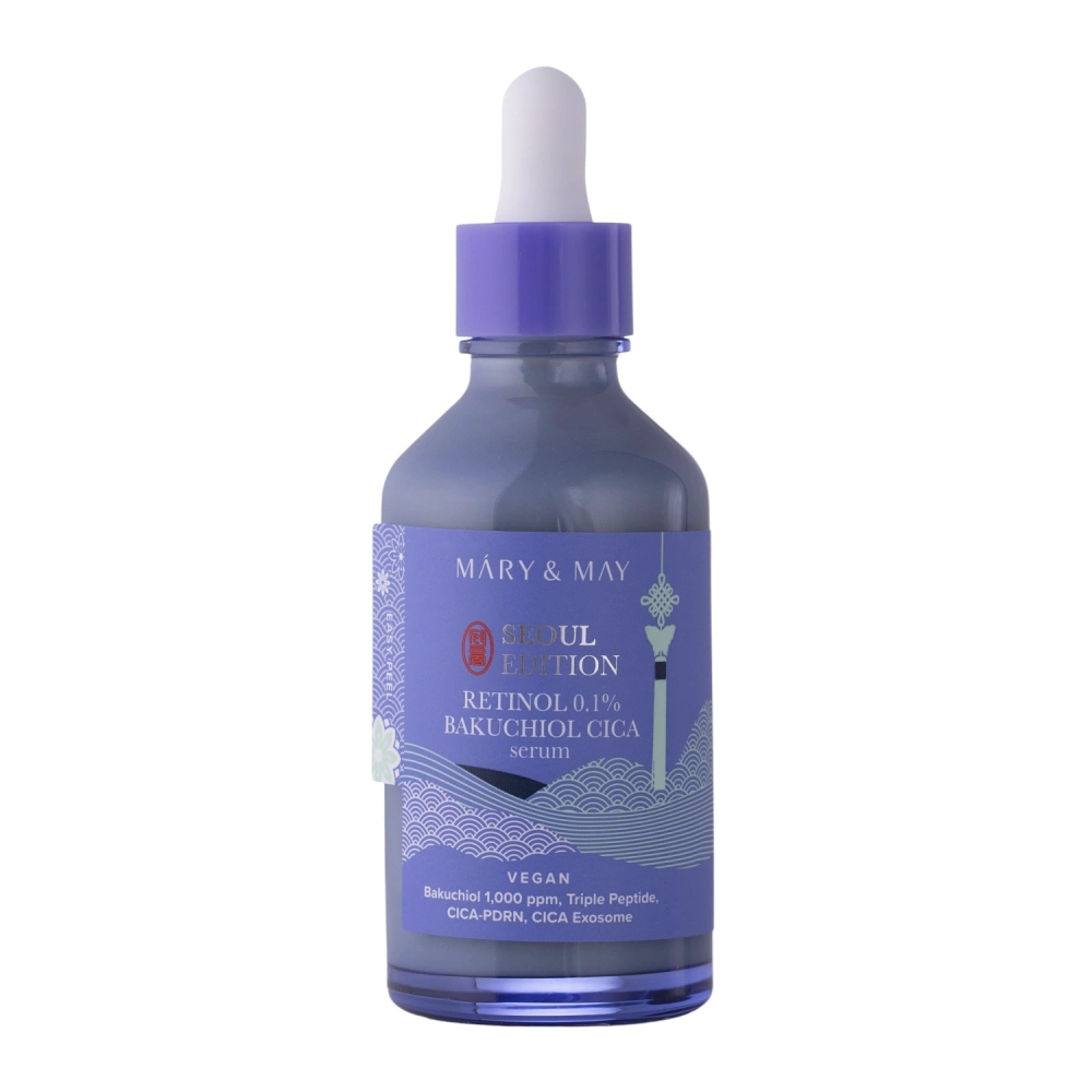 Mary&May - Retinol 0,1% Bakuchiol Cica Serum - Nostiprinošs Sejas Serums ar Retinolu - 80ml