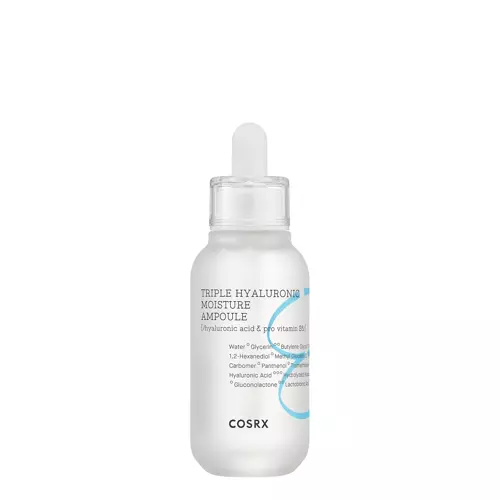 COSRX - Hydrium Triple Hyaluronic Ampoule - Mitrinoša hialuronskābes sejas ampula - 40ml
