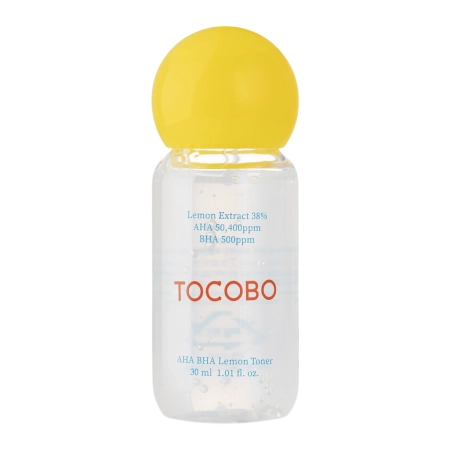 Tocobo - AHA BHA Lemon Toner - Citronu Toniks ar AHA un BHA Skābēm - 30ml