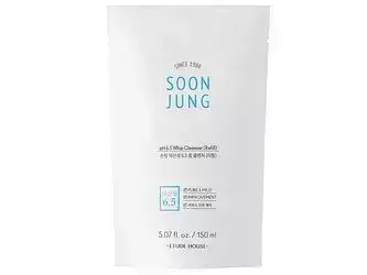 Etude House - Soon Jung pH 6,5 Whip Cleanser (Refill) - Attīrošas Putas Sejai - 150ml