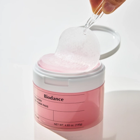 Biodance - Collagen Gel Toner Pads - Nostiprinoši Kolagēna Sejas Spilventiņi - 60 gab.