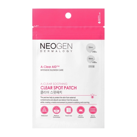 Neogen - Dermalogy A-Clear Soothing Clear Spot Patch - Plāksteri Nepilnībām - 24 gab 