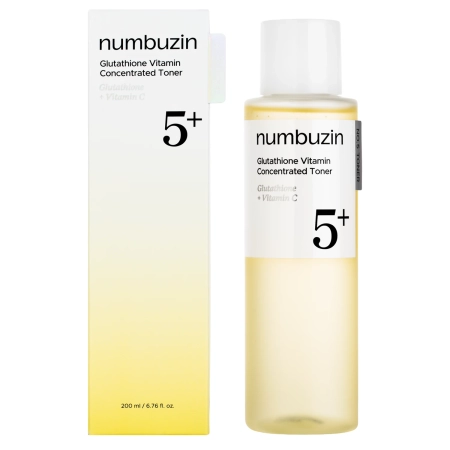 Numbuzin - No.5 Vitamin Boosting Essential Toner - Maigs, Revitālizējošs Toniks - 200ml
