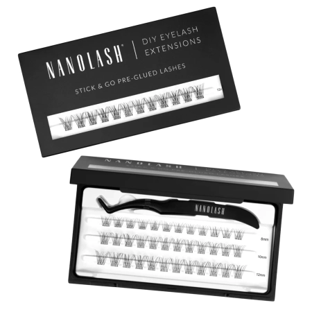 Nanolash - Stick & Go Pre-Glued Lashes - Pašlīmējoši Skropstu Pušķīši - Classy Short - 1 iepak.
