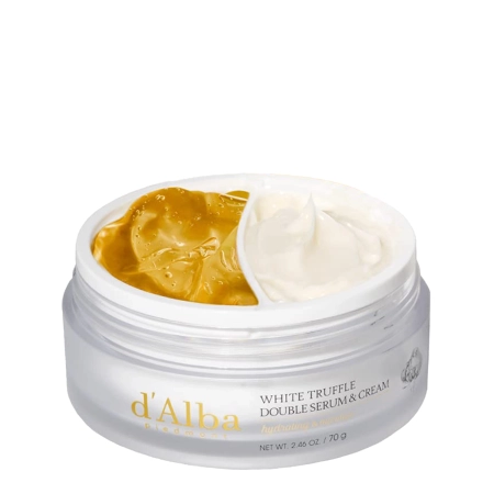 d'Alba - White Truffle Double Serum & Cream - Pretgrumbu Duo Sejai - 70g
