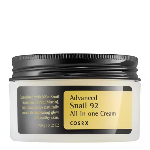 COSRX - Advanced Snail 92 All in One Cream - Universāls krēms ar gliemežu gļotu - 100g