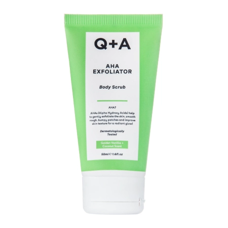 Q+A - AHA Exfoliator Body Scrub - Izlīdzinošs ķermeņa skrubis ar AHA skābēm - 50ml