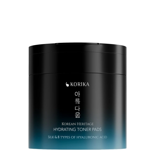 KORIKA - Korean Heritage Silk & 8 Types Of Hyaluronic Acid Super Hydrating Toner Pads - Mitrinoši Sejas Spilventiņi - 70gab