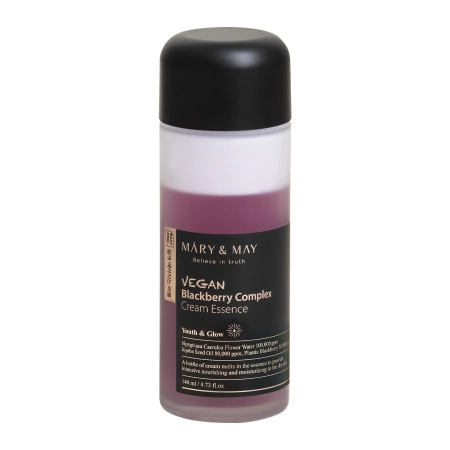 Mary&May - Vegan Blackberry Complex Cream Essence - Daudzfunkcionāla krēmveida esence - 140ml