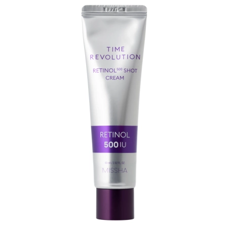 Missha - Time Revolution Retinol 500 Shot Cream - Nostiprinošs Krēms Sejai ar Retinolu - 60ml