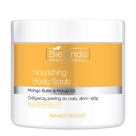  Bielenda Professional - Mango Boost - Barojošs Ķermeņa, Roku un Kāju Skrubis - 550g