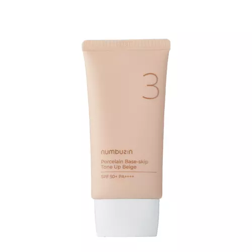 Numbuzin - No.3 - Porcelain Base-skip Tone Up Beige - Tonējošs Krēms 3-vienā - 50ml