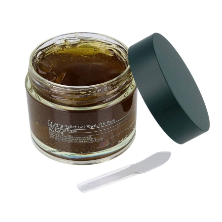 Pyunkang Yul - Calming Relief Gel Wash Off Pack - Nomierinoša Želejas Maska Sejai - 100g