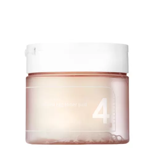 Numbuzin - No.4 - Pore Zero Peeled Egg Toner Pad - Tonizējoši Spilventiņi Sejai  - 190ml/70gab.