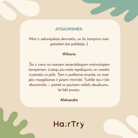HairTry - Feel The NMF - Mitrinošs Šampūns - 500ml