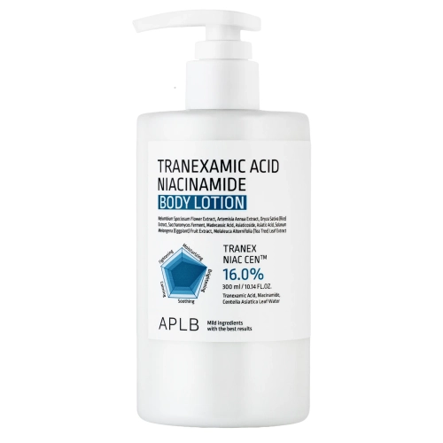 APLB - Tranexamic Acid Niacinamide Body Lotion - Mitrinošs Ķermeņa Pieniņš ar Traneksamīnskābi un Niacinamīdu - 300ml