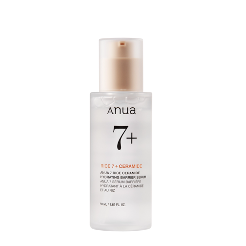 Anua - Rice 7 Ceramide Hydrating Barrier Serum - Izgaismojošs Rīsu Serums - 50ml