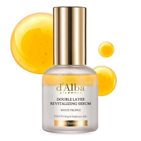 d'Alba - White Truffle Double Layer Revitalizing Serum - Atjaunojošs Sejas Serums - 30ml