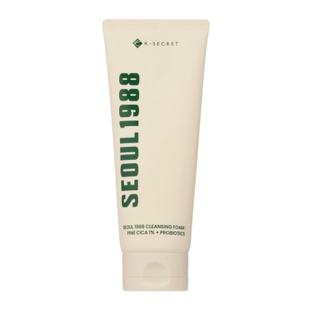 K-SECRET - SEOUL 1988 Cleansing Foam : Pine Cica 1% + Probiotics - Attīrošas Putas Sejai - 150ml