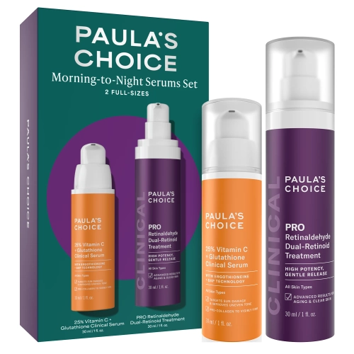 Paula's Choice - Morning to Night Serum Set - Sejas Kopšanas Serumu Komplekts Rīts-Vakars