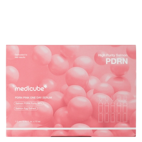 Medicube - PDRN Pink One Day Serum - Mitrinošs Serums ar Kolagēnu un PDRN - 10gab x 1,5ml