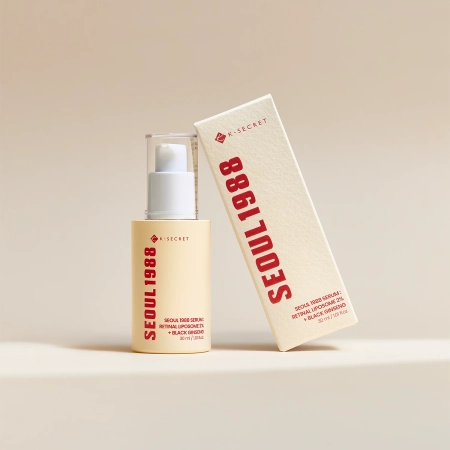 K-SECRET - SEOUL 1988 Serum : Retinal Liposome 2% + Black Ginseng - Nostiprinošs Serums ar Retinālu - 30ml