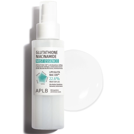 APLB - Glutathione Niacinamide Mist Essence - Izgaismojoša Sejas Esence Migliņā - 105ml