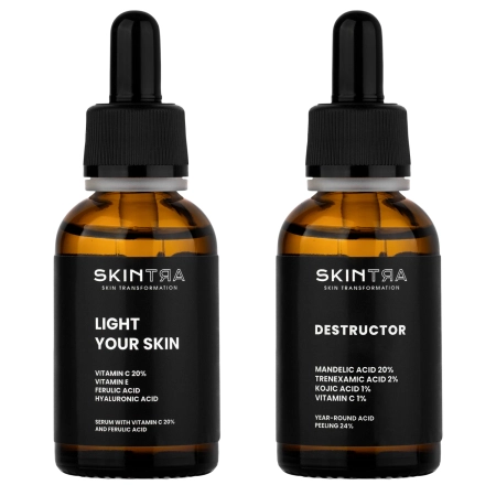 SkinTra - Komplekts Vitamin C & Peel Duo - 30 ml + 30 ml