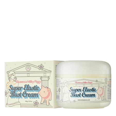 Elizavecca - Milky Piggy Super Elastic Bust Cream - Nostiprinošs Krēms Krūšu Ādai - 100g