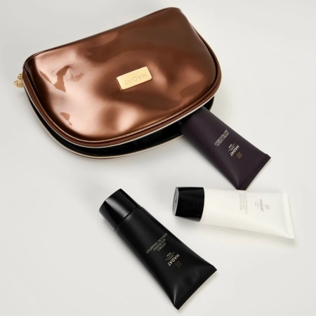 Hadat - Hydro Silk Hair Set - Matu Kopšanas Komplekts - Kosmētikas Somiņa - 70ml+70ml+70ml